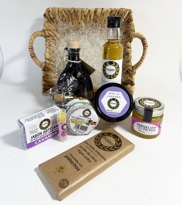 Cesta Cuadrada Productos Gourmet